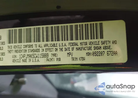 2012 Jeep Liberty Sport из США, поврежденный, VIN 1C4PJMAK5CW115889